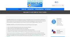 Desktop Screenshot of haverforddemocrats.com